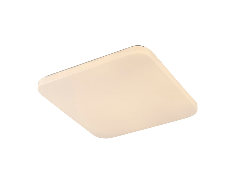 Mantra Fusion M6241 Quatro II Flush Fitting Square 40cm, 45W LED, 3000K, 2800lm, White, 3yrs Warranty • M6241