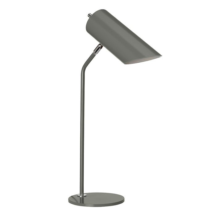 Elstead Lighting QUINTO-TL-GPN Quinto Single Light Table Lamp in Dark Grey And Polished Nickel Finish