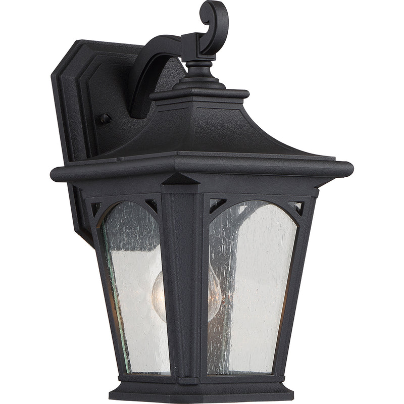 black outdoor wall light