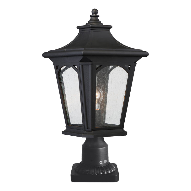 black outdoor wall light