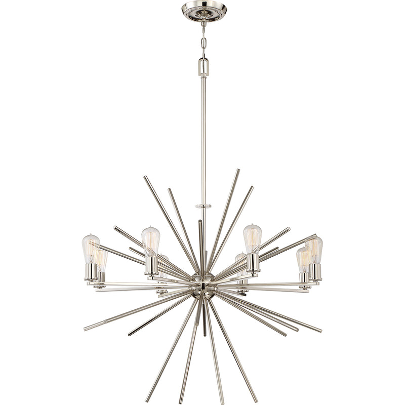 silver hanging ceiling light