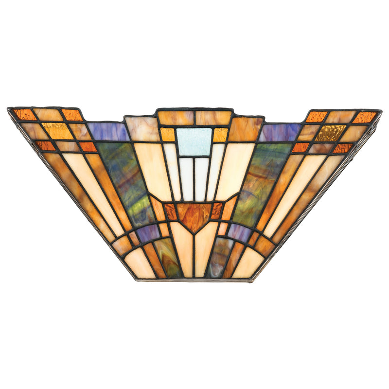 Inglenook 2 Light Valiant Bronze Tiffany Wall Light