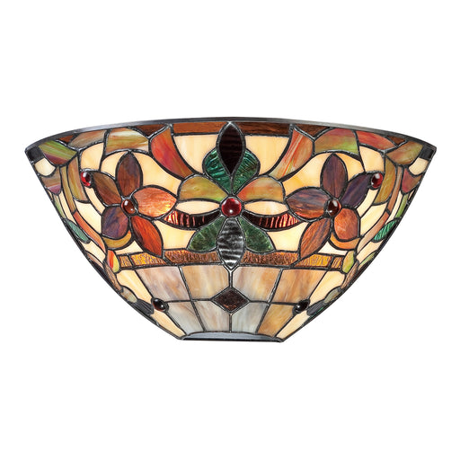 Elstead Lighting QZ/KAMI/P Kami 3 Light Vintage Bronze Tiffany Pendant Ceiling Light