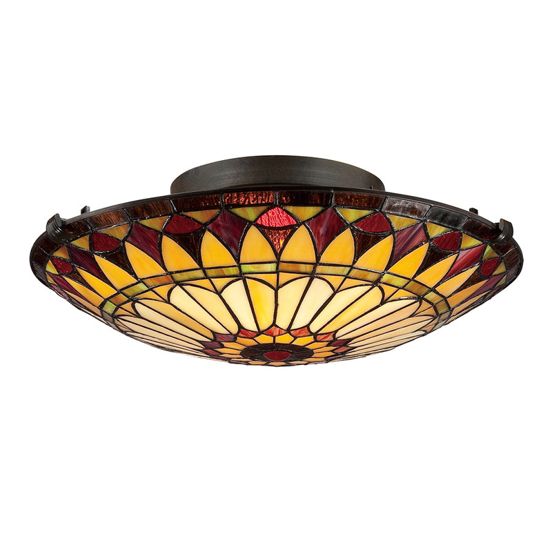 tiffany semi flush ceiling flush