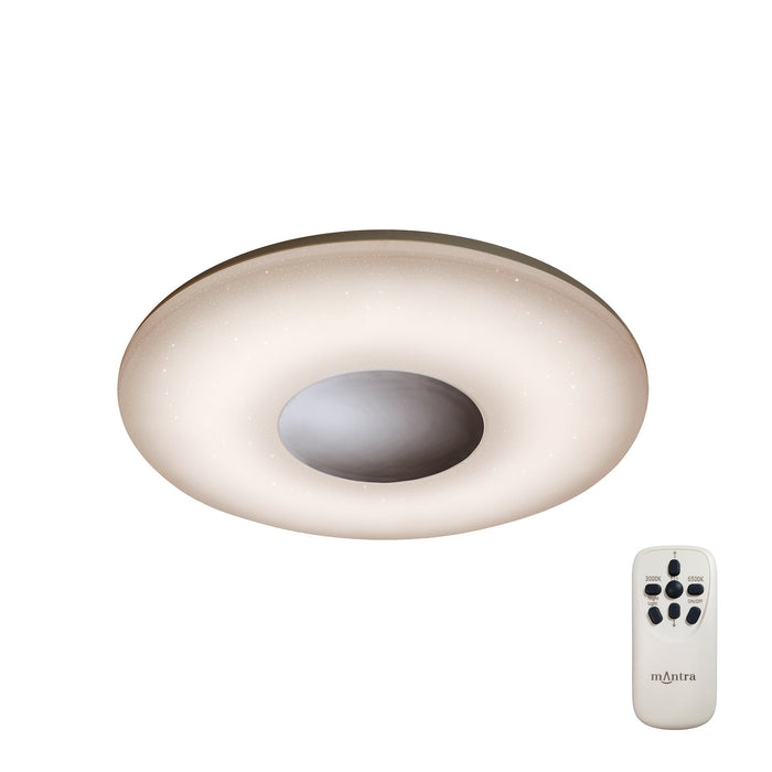 Mantra M3692 Reef 60W Tuneable White 3000K-6500K, 4200lm, Dimmable Flush Fitting With Remote Control • M3692