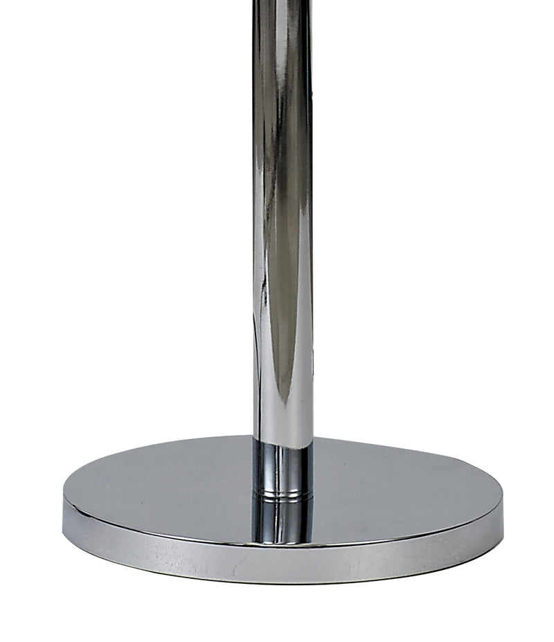 Regal Lighting SL-1996 8 Light Floor Lamp Polished Chrome With Smoked Glass