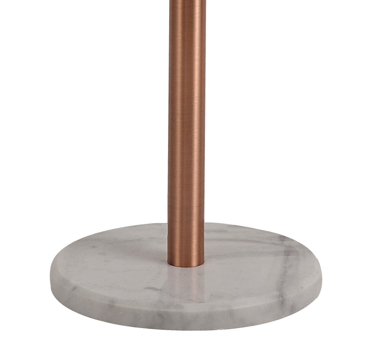 Regal Lighting SL-1794 8 Light Floor Lamp Antique Copper With Opal And Copper Glass