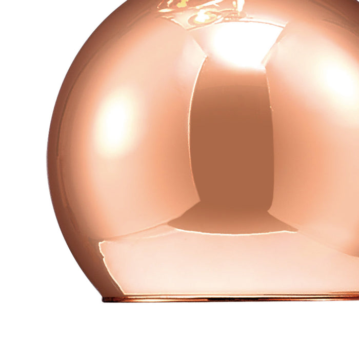 Deco Regina Pendant 3 Light G9 Copper/Copper Glass • D0104