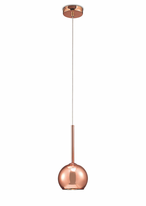 Deco Regina Single Pendant 1 Light G9 Copper/Copper Glass • D0107