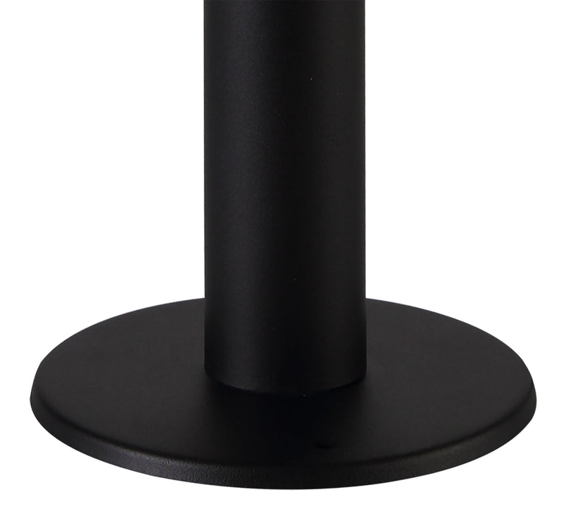 Deco Reva Short Post, 1 x E27, IP44, Black/Clear PC, 2yrs Warranty • D0550