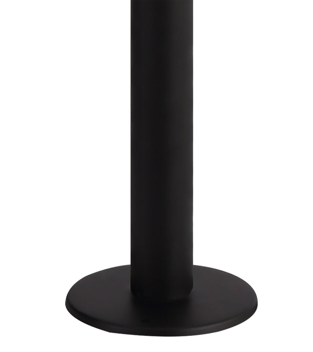 Deco Reva Tall Post, 1 x E27, IP44, Black/Clear PC, 2yrs Warranty • D0551