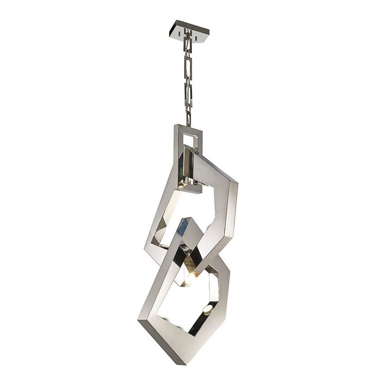Diyas Ricadi Pendant 8 Light GU10 Stainless Steel, (ITEM REQUIRES CONSTRUCTION/CONNECTION) • IL31668