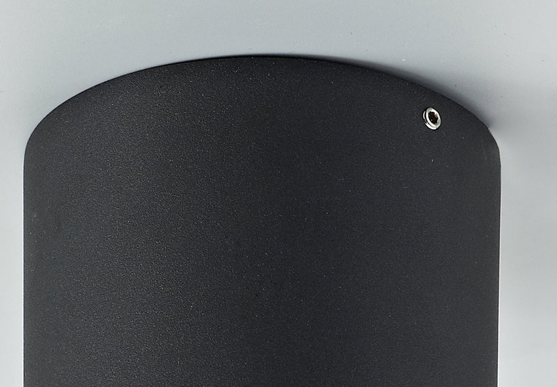 Deco Rico Adjustable Cylinder Spotlight, 1 Light GU10, Sand Black • D0478