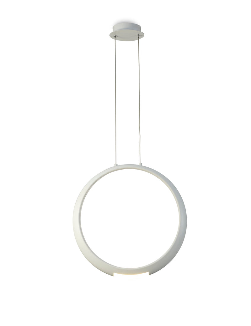 Mantra M6170 Ring Pendant 50cm Round, 23W LED, 3000K, 1600lm, White, 5yrs Warranty • M6170