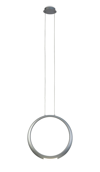 Mantra M6172 Ring Pendant 50cm Round, 23W LED, 3000K, 1600lm, Silver, 5yrs Warranty • M6172