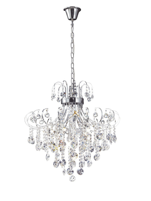 Diyas Rosina Pendant 7 Light G9 Polished Chrome/Crystal • IL31056