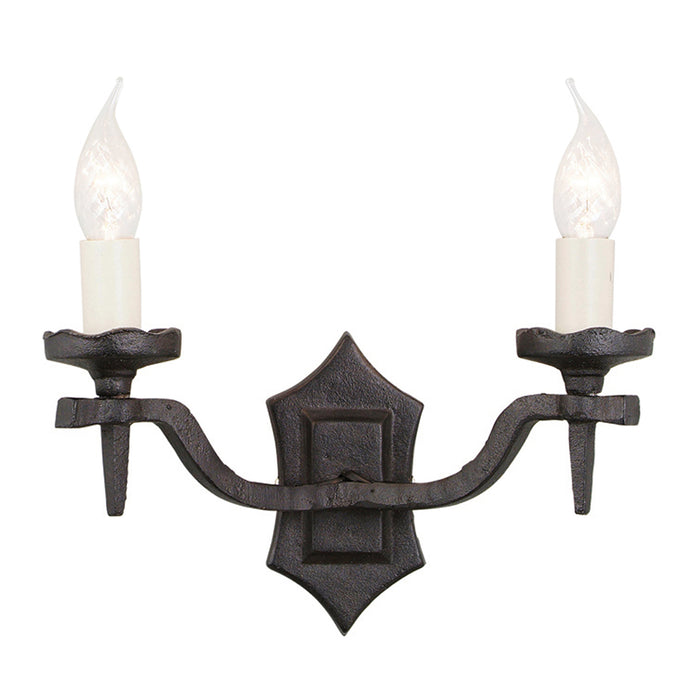 Elstead Lighting RY2B Rectory 2 Light Wall Light Black Finish