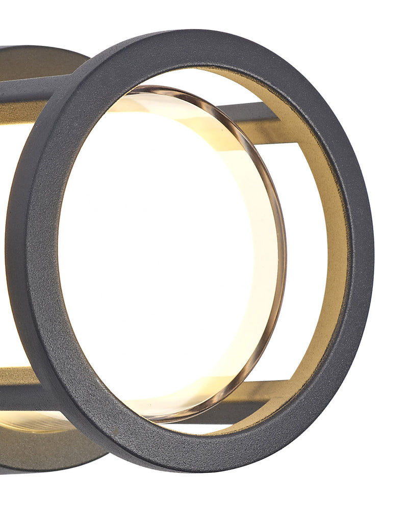 Regal Lighting SL-2089 1 Light Outdoor LED Wall Light Anthracite IP54