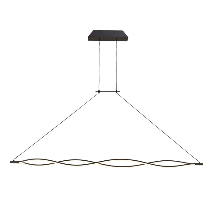 Mantra M5818 Sahara XL Linear Pendant 42W LED 2800K, 3400lm, Dimmable Frosted Acrylic, Brown Oxide, 3yrs Warranty • M5818