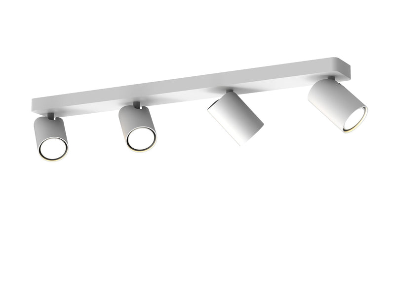 Mantra Fusion M6280 Sal Linear 4 Light Spotlight GU10, Matt White • M6280