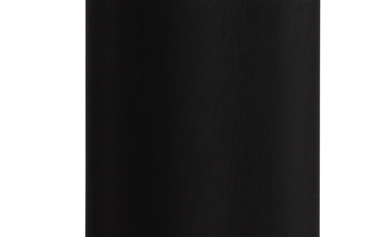 Deco Serena Round Cylinder, 120 x 200mm Faux Silk Fabric Shade, Black • D0569