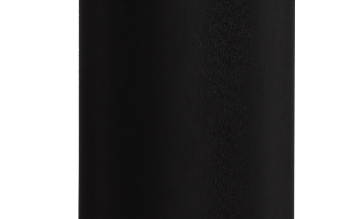 Deco Serena Round Cylinder, 120 x 200mm Faux Silk Fabric Shade, Black • D0569