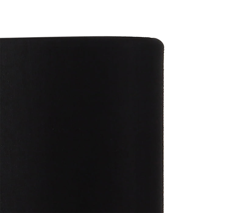 Deco Serena Round Cylinder, 120 x 200mm Faux Silk Fabric Shade, Black • D0569