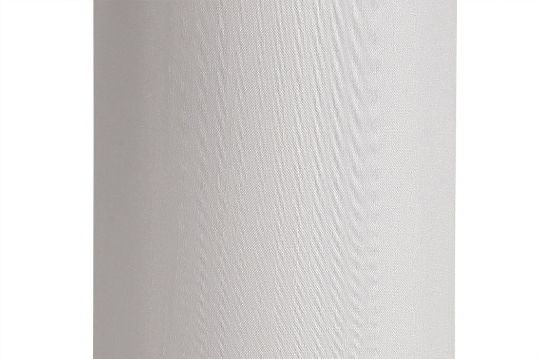 Deco Serena Round Cylinder, 120 x 200mm Faux Silk Fabric Shade, White • D0572