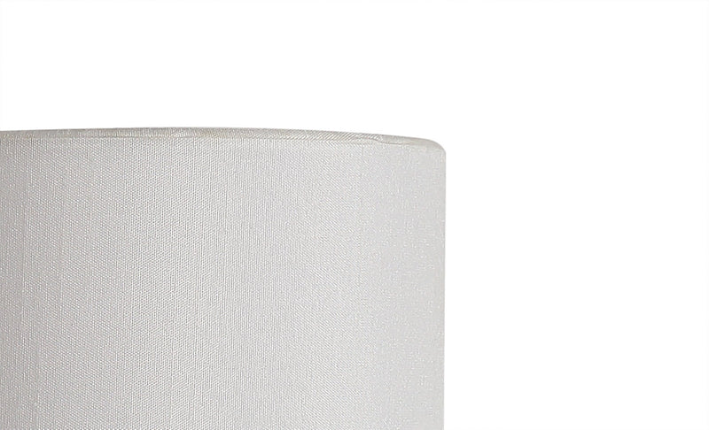 Deco Serena Round Cylinder, 120 x 200mm Faux Silk Fabric Shade, White • D0572