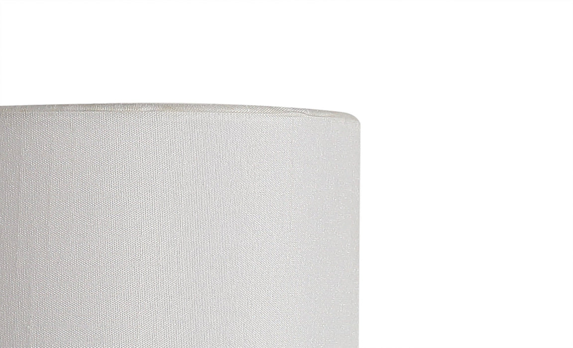 Deco Serena Round Cylinder, 120 x 200mm Faux Silk Fabric Shade, White • D0572