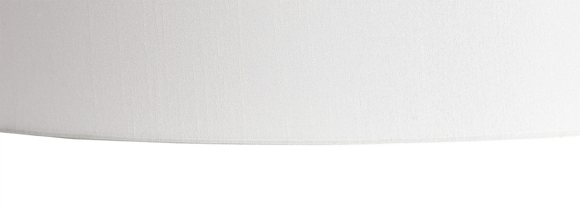 Deco Serena Round Cylinder, 450 x 150mm Faux Silk Fabric Shade, White • D0573