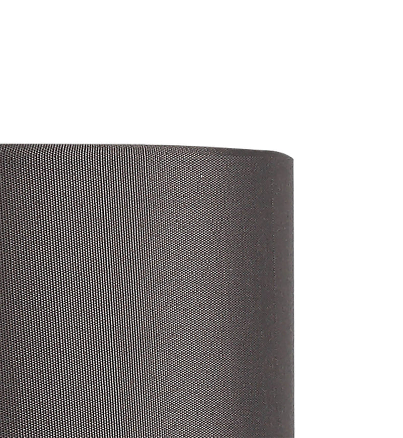Deco Serena Round Cylinder, 120 x 200mm Faux Silk Fabric Shade, Grey • D0575