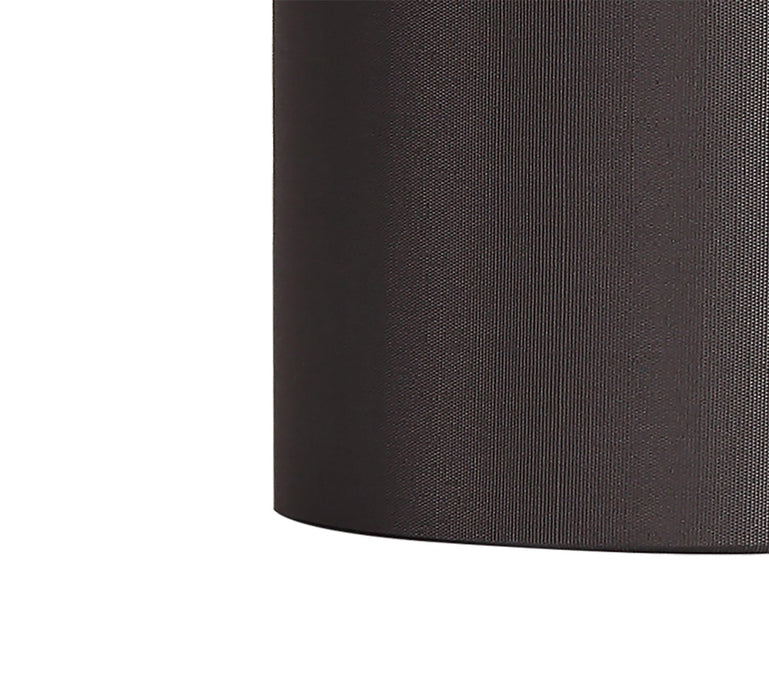 Deco Serena Round Cylinder, 120 x 200mm Faux Silk Fabric Shade, Grey • D0575