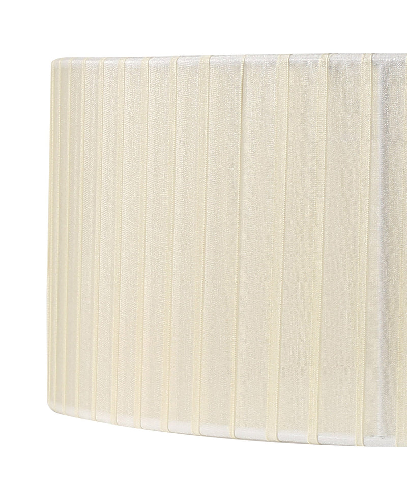 Deco Serena Round Cylinder, 600 x 150mm Organza Shade, Cream • D0607