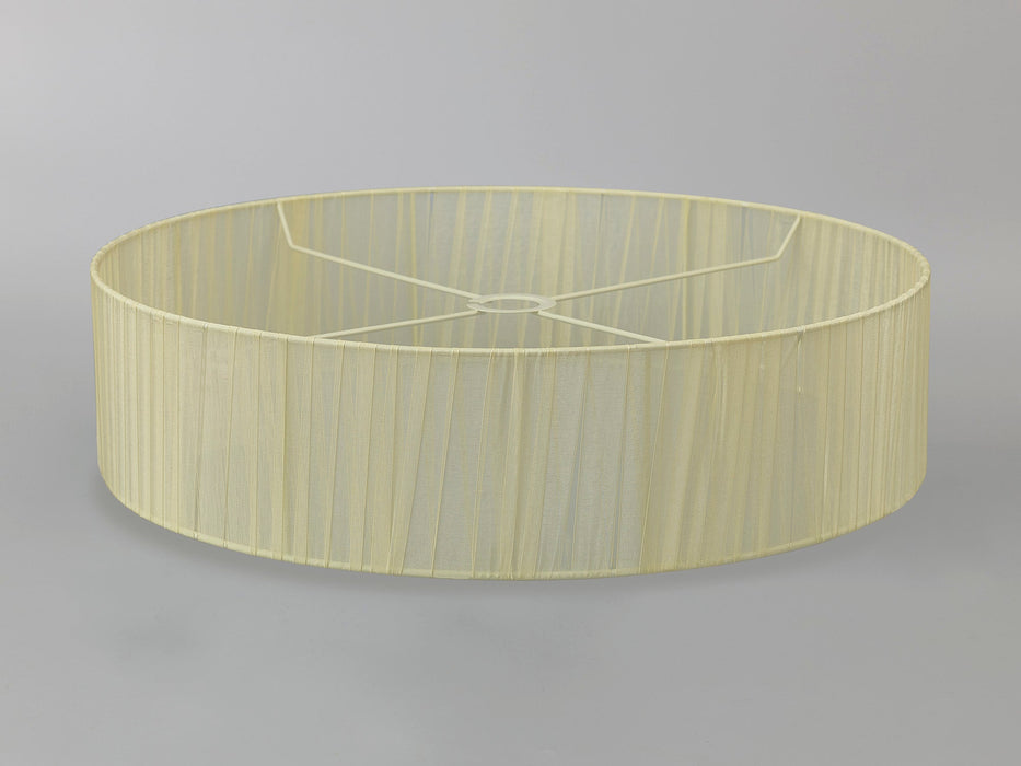 Deco Serena Round Cylinder, 600 x 150mm Organza Shade, Cream • D0607