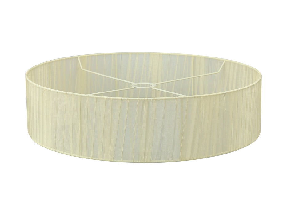 Deco Serena Round Cylinder, 600 x 150mm Organza Shade, Cream • D0607