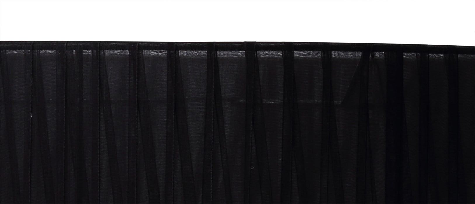 Deco Serena Round Cylinder, 450 x 150mm Organza Shade, Black • D0608