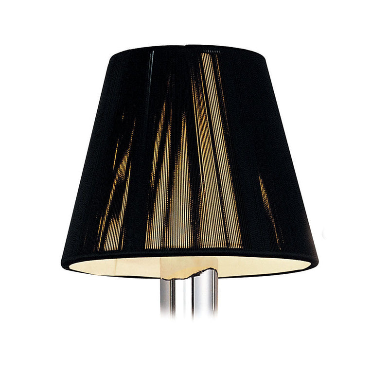 Mantra MS001 Clip On Silk String Shade Black 80/130mm x 110mm • MS001