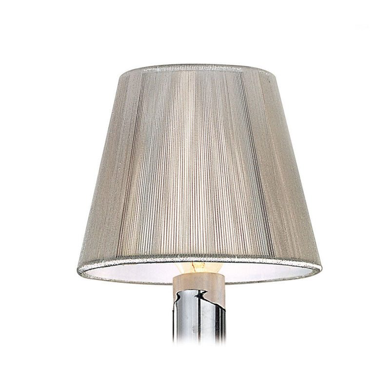 Mantra MS003 Clip On Silk String Shade Silver Grey 80/130mm x 110mm • MS003