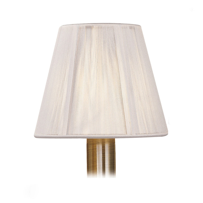 Mantra MS010 Clip On Silk String Shade Ivory White 80/130mm x 110mm • MS010