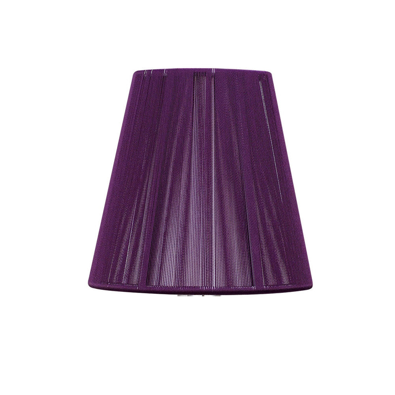 Mantra MS011 Clip On Silk String Shade Aubergine 80/130mm x 110mm • MS011