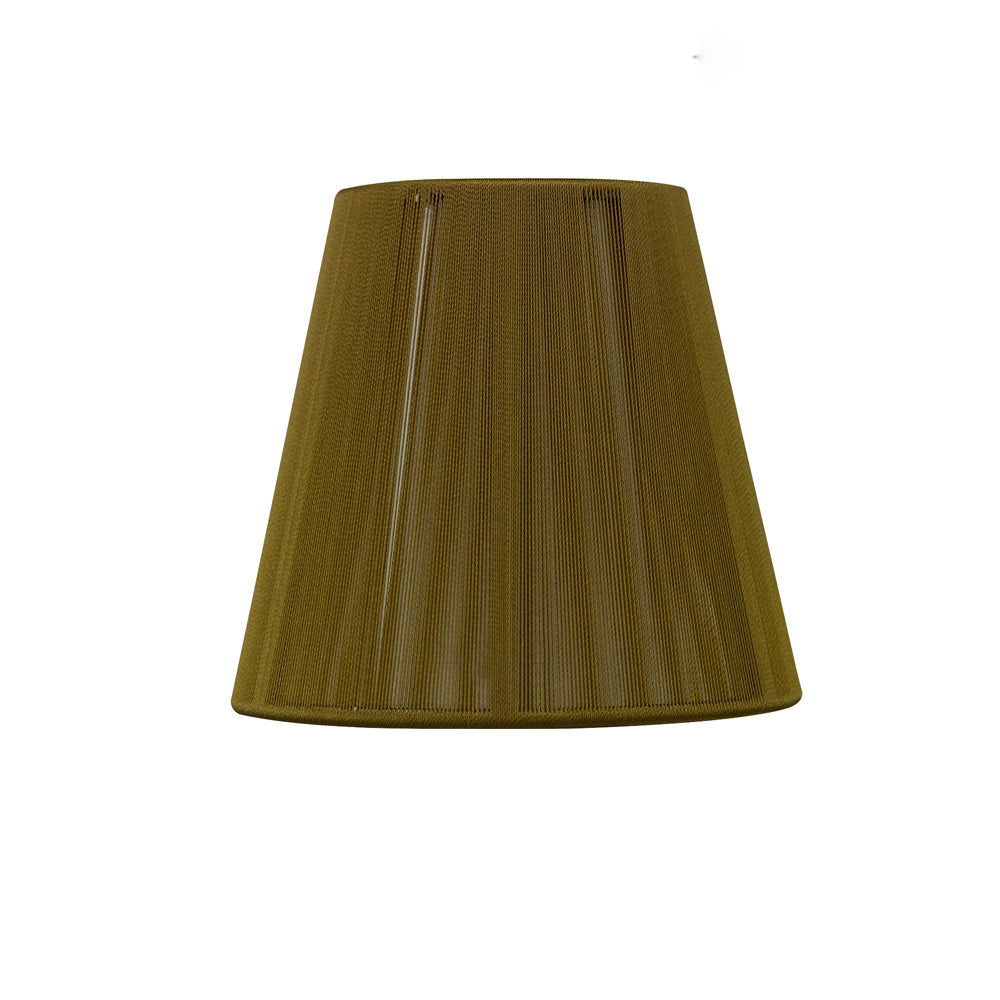 Mantra MS013 Clip On Silk String Shade Olive 80/130mm x 110mm • MS013 —  Superior Lighting