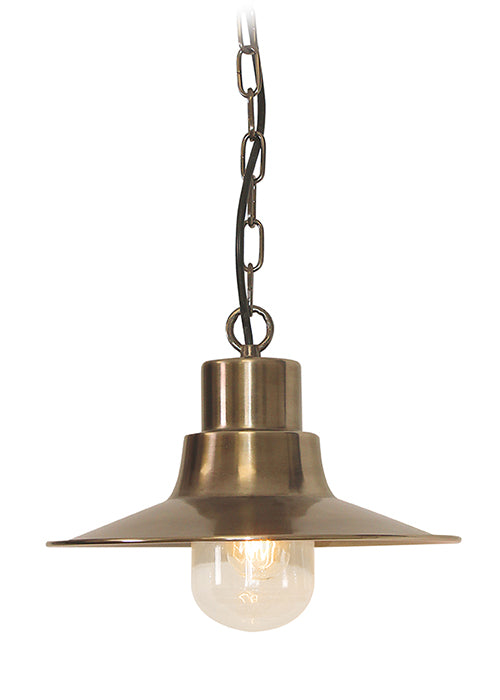 Elstead Lighting SHELDONCHBR Sheldon Brass Outdoor Porch Light