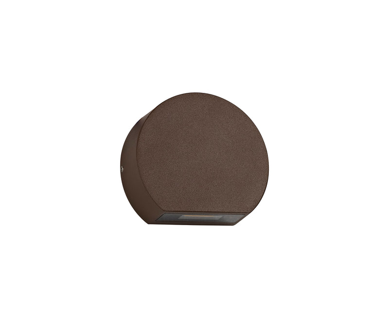 Regal Lighting SL-2068 1 Light Outdoor LED Wall Light Dark Brown IP54