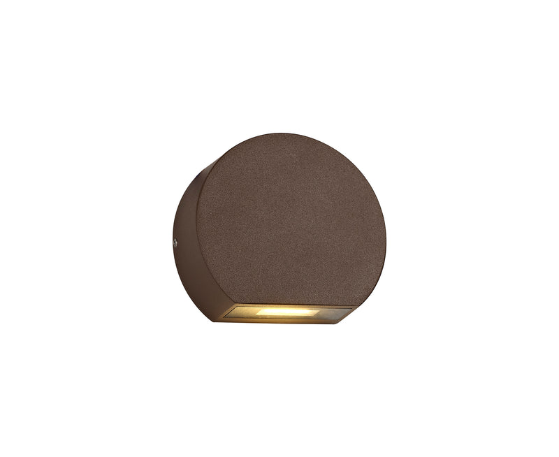 Regal Lighting SL-2068 1 Light Outdoor LED Wall Light Dark Brown IP54