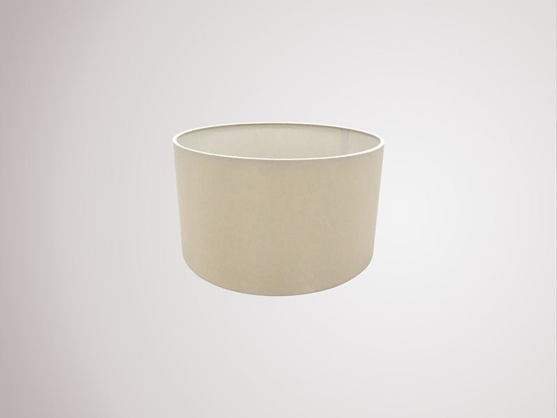 Deco Sigma Round Cylinder, 300 x 170mm Dual Faux Silk Fabric Shade, Nude Beige/Moonlight • D0277
