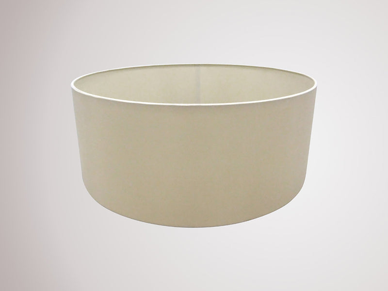 Deco Sigma Round Cylinder, 500 x 200mm Dual Faux Silk Fabric Shade, Nude Beige/Moonlight • D0279