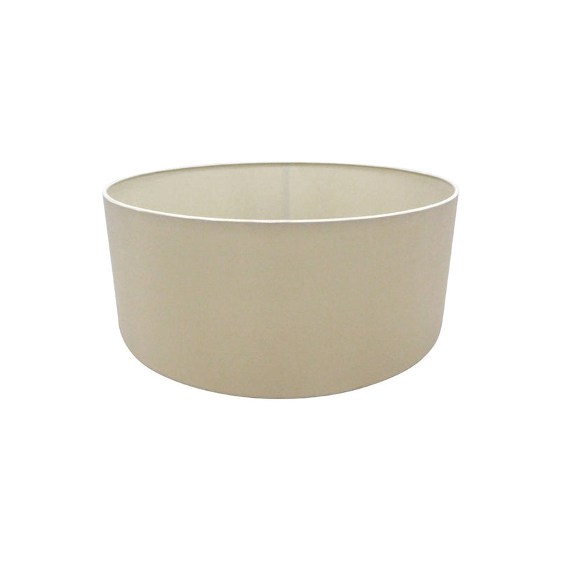 Deco Sigma Round Cylinder, 500 x 200mm Dual Faux Silk Fabric Shade, Nude Beige/Moonlight • D0279