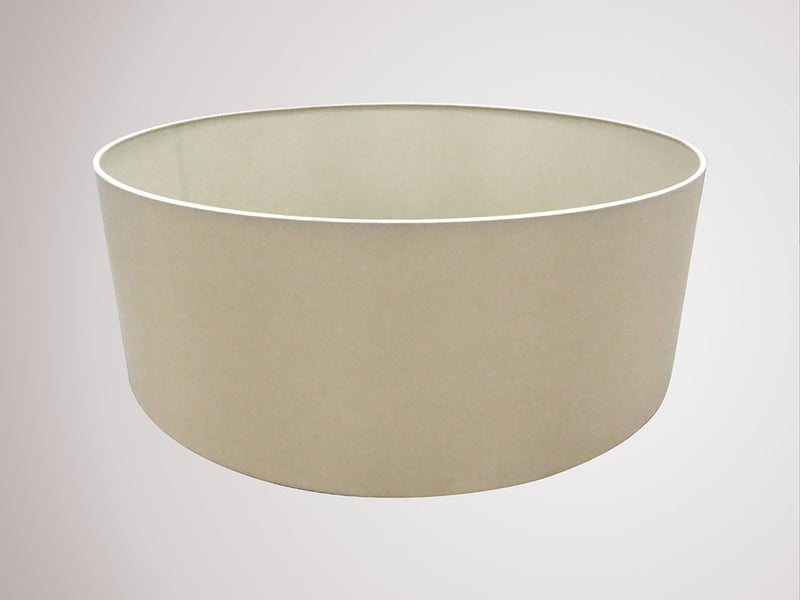 Deco Sigma Round Cylinder, 600 x 220mm Dual Faux Silk Fabric Shade, Nude Beige/Moonlight • D0280