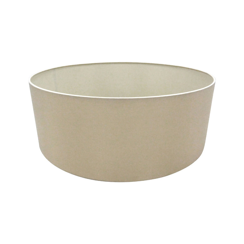 Deco Sigma Round Cylinder, 600 x 220mm Dual Faux Silk Fabric Shade, Nude Beige/Moonlight • D0280